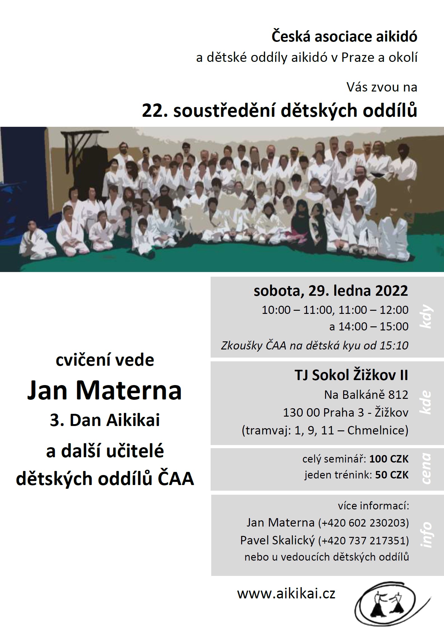 22. dětské soustředění @ Aikido Kenkyukai Praha
